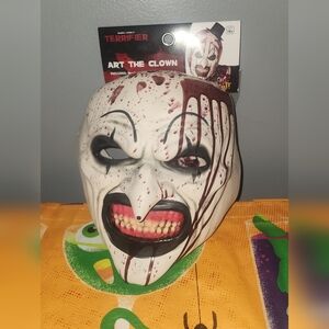 ]01833177] Spirit Halloween Art the Clown Bloody Half Mask Terrifier Fast Ship!